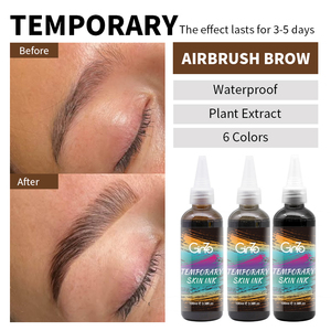 <span class=keywords><strong>Tinte</strong></span> de Henna para Cejas Negro Marrón de Larga Duración, <span class=keywords><strong>Tinte</strong></span> de Pestañas de Henna, Kit de <span class=keywords><strong>Tinte</strong></span> de Cejas de Marca Privada, Tinta de Tatuaje - Product Image 2