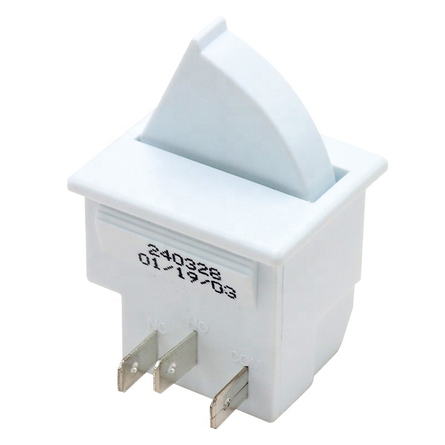 Generic Electronic Plastic Door Switch HC050K4 Refrigerator Light Switch Compatible with Whirlpool NC Press 250v Max. Voltage