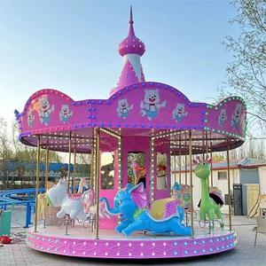 Grande juegos mecanicos <span class=keywords><strong>de</strong></span> feria carrusel infantil con led luces Capacidad 12 personas Instalado en parque <span class=keywords><strong>de</strong></span> atracciones - Product Image 1