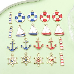 จี้รูปสมอเรือ ซีรีส์ Nautical Anchor ผลิตจากโลหะผสมสังกะสี ขนาดกลาง เหมาะสำหรับทำเครื่องประดับ DIY - Product Image 1