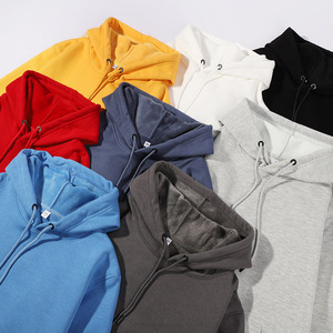Nuovo Felpa con Cappuccio da Uomo in Pile Super Plus 380G Foderata in Cotone, Vestibilità Ampia, Tinta Unita, con Stampa Personalizzata - Collezione Autunno/Inverno - Product Image 1