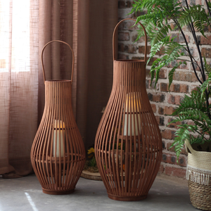Lámpara de Pie Moderna de Estilo Coreano con Pantalla Tejida, Lámpara de Bambú para Decoración de Habitaciones de Hotel - Product Image 6