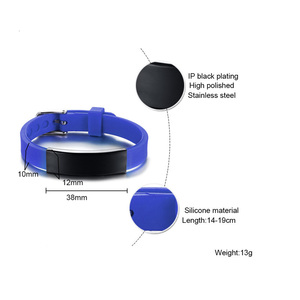 <span class=keywords><strong>Bracelet</strong></span> personnalisé en caoutchouc Silicone <span class=keywords><strong>avec</strong></span> nom réglable pour enfants, femmes, hommes et garçons - Product Image 6