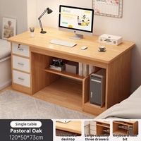Bureau d'ordinateur, bureau de travail, bureau d'étude pour étudiants à domicile, bureau simple avec tiroirs, table de bureau