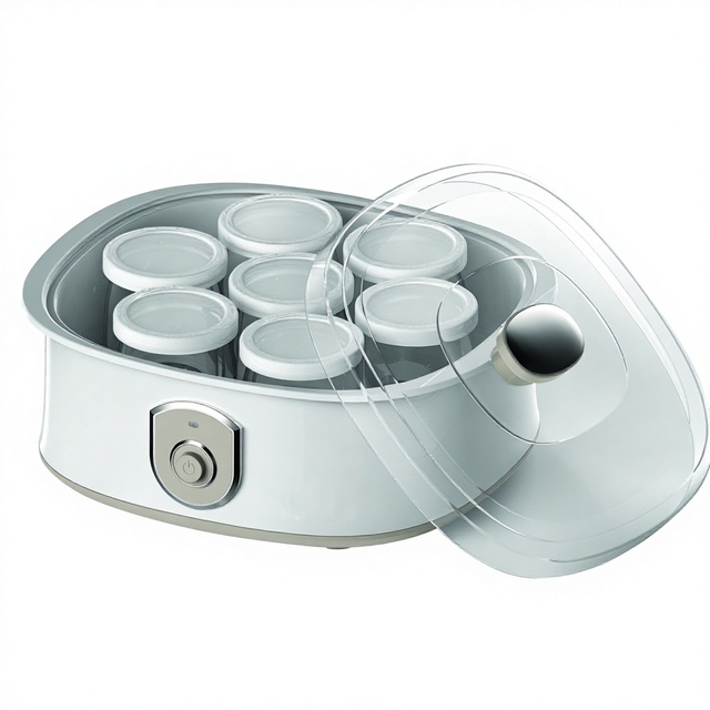 Classic Home Use Electric Automatic Yogurt Mechanical Control 1.5L Mini Yogurt Maker with 7 Glass Jar