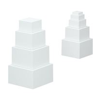Présentoir de table en forme de cube à cinq faces pour desserts et buffets