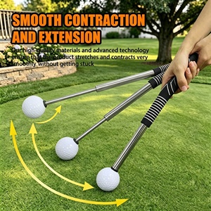 Accessoire d'entraînement de <span class=keywords><strong>golf</strong></span> télescopique rétractable de qualité supérieure pour l'échauffement et la pratique du swing, idéal pour les golfeurs débutants (vente en gros) - Product Image 2