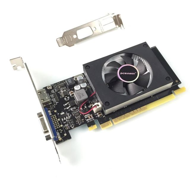 PCWINMAX Geforce GT 710 1GB 2GB 64Bit DDR3 Low Profile DirectX12 VGA PC GPU Graphic Card for Wholesale