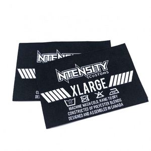 Étiquettes d'Instructions de Lavage Personnalisées Plus Étiquette de Taille Tissée pour Vêtements - Product Image 3