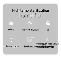Humidificateur à brume chaude sécurisé avec stérilisation à haute température, électrique, portable, capacité de 2 L, pour hôtel, maison et garage