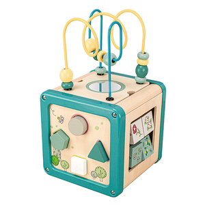 Cube d'activités <span class=keywords><strong>en</strong></span> <span class=keywords><strong>bois</strong></span> Montessori 6 <span class=keywords><strong>en</strong></span> 1, jouet d'apprentissage des mathématiques <span class=keywords><strong>pour</strong></span> enfants et bébés, coffret cadeau parfait <span class=keywords><strong>pour</strong></span> bébé - Product Image 5