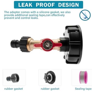 Garden Hose Accessories IBC Tote Adapter S60X6 Garden Hose <b>Quick</b> <b>Connector</b> Lead-Free Brass Hose Faucet Valve - Product Image 3