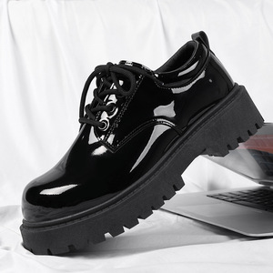 2026 New Spring British Style Casual Tassel Round Toe Leather <b>Shoes</b> Thick Soled <b>Work</b> <b>Shoes</b> for <b>Men</b> - Product Image 1
