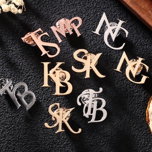 เข็มกลัดโลโก้ส่วนตัว เข็มกลัดติดเสื้อแบบกำหนดเองสำหรับบริษัท เข็มกลัดตราสัญลักษณ์บริษัท เข็มกลัดชื่อ เข็มกลัดสแตนเลสสตีล เข็มกลัดอักษรย่อแบบกำหนดเอง - Product Image 1