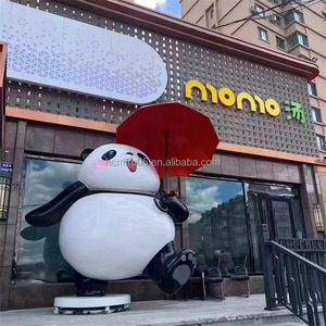 Scultura in Resina di Grande Formato per Esterni, Bambola Cartoon Dipinta a Mano, Ornamento Natalizio, Immagine IP Aziendale - Product Image 3