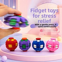 Mainan Plastik Terlaris Penghilang Stres Bola Dorong Fidget Spinner Kantor Mainan Anti-stres Edukatif Menyenangkan untuk Anak-anak.