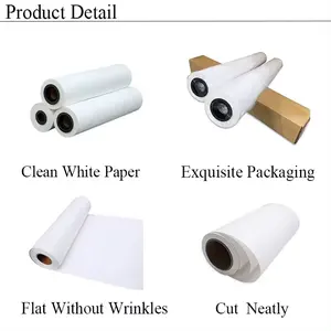 Gulungan kertas sublimasi cepat kering kertas untuk kain poliester tekstil