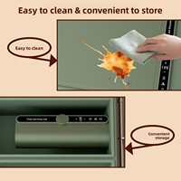 Tapis chauffant pour aliments, plateau chauffant électrique, pliable, portable, en silicone de qualité supérieure, matériau nano, idéal pour les fêtes, les buffets et l'usage quotidien