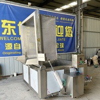 Marmite de marinade à vapeur alvéolée, machine de cuisson à panier perforé à décharge automatique hydraulique pour atelier de snacks