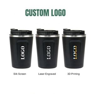 Tazas de Viaje de Metal con Aislamiento al Vacío Ecológicas Personalizadas de 380 ml/510 ml, Termos con Tapas con Pantalla LED de Temperatura - Product Image 4