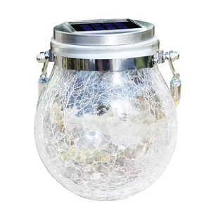 IP65 giardino <span class=keywords><strong>esterno</strong></span> <span class=keywords><strong>lampadario</strong></span> incrinato vaso solare luminoso LED diodo decorativo natale palla di vetro <span class=keywords><strong>per</strong></span> decorazioni esterne