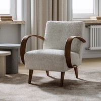 Chaise longue de style italien, canapé moderne du milieu du siècle, accoudoirs en tissu, Lovein LC240072 pour petits/grands appartements, salon