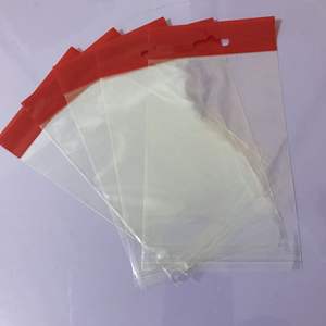 Vietnam résistance aux chocs adhésif cadeau en-tête auto-adhésif Transparent Opp emballage imprimé sac en plastique transparent - Product Image 5