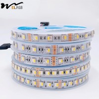 Bande LED Cuivre 5050 RGBW Quatre-en-un 12V/24V IP20 Basse Tension 108LED/M 120LED/M 7 Couleurs Changeantes pour Bureau