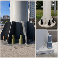 Tutup Pelindung Baut Hexagonal Elehk Foundation Bolt Protective Cap dengan Alas Berflens untuk Baut Terbuka
