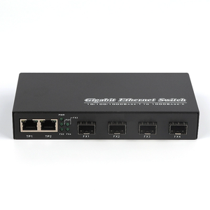 Gigabit 4 SFP cổng + 2 RJ45 <span class=keywords><strong>Ethernet</strong></span> phương tiện truyền thông chuyển đổi sợi chuyển đổi - Product Image 2