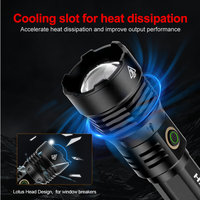 Super Bright Portable Télescopique Zoom Linterna Usb Rechargeable Aluminium Blanc Torche Lumière Led Travail Lumière Tactique Lampe de Poche