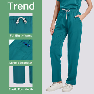 Unisex Stretch <b>Scrub</b> Suit Split Set Moisture Wicking Quick Dry Hospital Uniform For Doctors And Scrubbers S XXL - Product Image 4