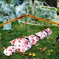 Nouvelles décorations d'Halloween en plastique, faux corps, ornements suspendus pour l'extérieur, ambiance de maison hantée, scène de salle d'évasion