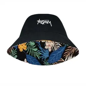 Sombreros Reversible de Estilo Hawaiano para hombre, sombrero de pescador Reversible, estilo Hip hop, Panamá, informal, para otoño y verano