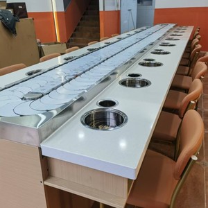 寿司餐厅可吃的寿司输送系统可调速餐厅输送带 - Product Image 4