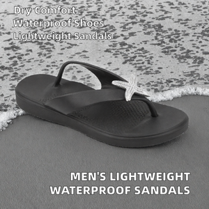Lightweight Quick Dry Flip Flops <b>Waterproof</b> Beach <b>Slides</b> Open Toe Synthetic Sandals for Summer Outdoor Use - Product Image 2