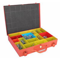 Boîte à outils portable personnalisée de nouvelle conception avec divers compartiments pour différents types de vis