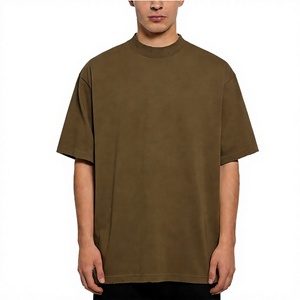 Camiseta con Aspecto Vintage Marmoleado, Corte Holgado, Cuello Redondo, Mezcla de Algodón Suave, Lavado Ácido, para Hombre - Product Image 3
