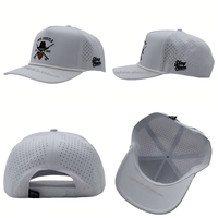 Topi Baseball Snapback Berkualitas Tinggi dengan Logo Custom, Laser Perforated, Motif Camo Golf untuk Pria, Motif Buah Leopard Oxford