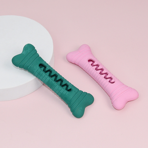 New Durable cao su rò rỉ <span class=keywords><strong>Dog</strong></span> Pet Đồ chơi xương tương tác điều trị chậm Feeder răng Làm sạch <span class=keywords><strong>Dog</strong></span> Chew đồ chơi cho hung hăng chewers - Product Image 3