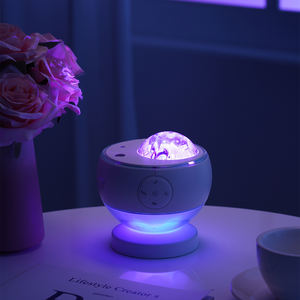 <span class=keywords><strong>Lámpara</strong></span> Proyector de Atmósfera Romántica con Proyección de Cielo Estrellado y Remolino, Regalo Creativo para Dormitorio, Proyector de Aurora Boreal para Dormir - Product Image 4