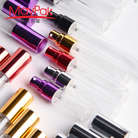2 ml 3ml 5ml 10ml mini flacon vaporisateur vide transparent de 2 ml échantillon de parfum en verre atomiseur bouteilles de pulvérisation pour emballage d'huile essentielle vente
