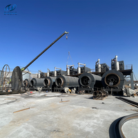 Machine de recyclage de plastique de 5 tonnes pour la pyrolyse de déchets plastiques en carburant, machine de pyrolyse de caoutchouc