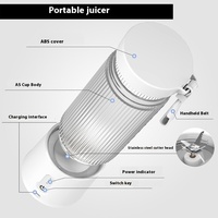 Nouvelle arrivée Mini presse-agrumes électrique portable Mélangeur de fruits transfrontalier à lame en acier inoxydable avec source d'alimentation USB pour la maison et la voiture