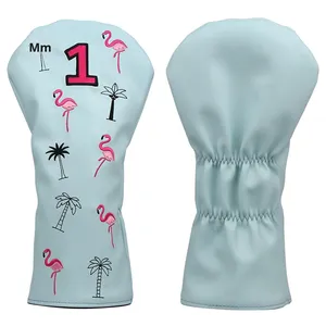 Funda Personalizable para Palos de Golf de Material PU con Bordado OEM 1 Cierre de cremallera duradero e impermeable de madera 35*16 Modelo HYHC-12 - Product Image 5