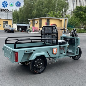 Tricycle électrique de transport de marchandises, tricycle électrique convertible à trois roues, tricycle de transport urbain à carrosserie ouverte, tricycle de loisirs - Product Image 6