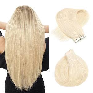 เทปต่อผม PU แบบไร้รอยต่อจากโรงงานขายส่ง ผมแท้ 100% เรมี่แฮร์ 40 ชิ้น เทปต่อผมแบบซ่อนรอย ดับเบิ้ลดรอว์น - Product Image 1