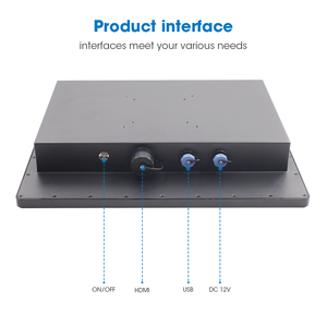 Innoda 17 pulgadas marco abierto capacitivo Industrial Marine Pos impermeable IP67 Monitor de pantalla táctil resistiva - Product Image 4