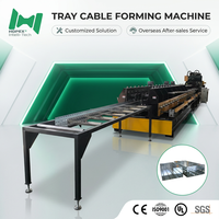 Machine de profilage de goulottes de câbles à largeur de base réglable avec fonction de poinçonnage pour goulottes de câbles de calibrage de précision