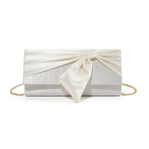 Bell Luxury Brand Red <b>Square</b> Envelope Bowknot Satin Clutch Chain Crossbody Evening Bag Women Elegant <b>Adjustable</b> Underarm - Product Image 1